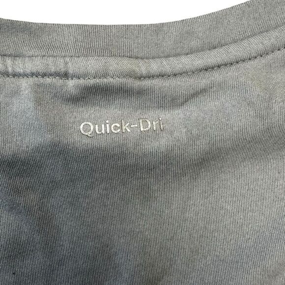 Xersion Girls Sz S 7/8 Short Sleeve Be Strong T-Shirt Blue Split Back Quick Dri - Picture 5 of 9